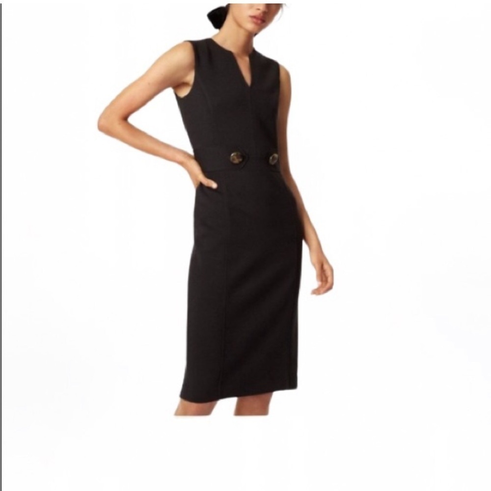 Tory Burch Declan Wool Sleeveless Midid Dress